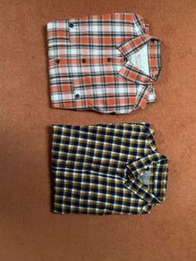 2 Men's M&S Check Long Sleeve Shirts