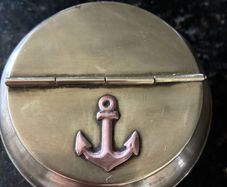 Vintage Nautical Themed Brass Ashtray