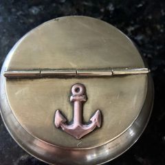 Vintage Nautical Themed Brass Ashtray