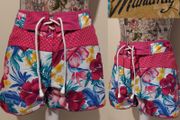 Mantaray Floral Board Shorts, New With Tags