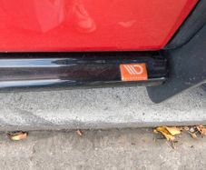 Maxton Design Gloss Black Side Skirts Ford Fiesta ST