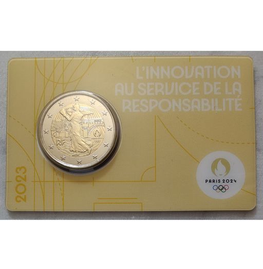 France 2 Euro Base Metals Brilliant Uncirculated Coin 2023 - Sower - Olympic Games Paris 2024