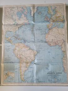 2 Old Maps Germany and Atlantic Ocean
