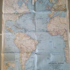 2 Old Maps Germany and Atlantic Ocean