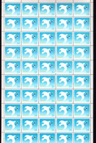 1986 Canada International Peace Year Commemorative Stamp Sheet of 50 Mint Never Hinged (MNH)
