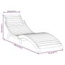 Sun Lounger Grey Solid Wood Acacia Grey Image 5