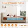 4FT Small Double Mattresses,10 Inch Gel Memory Foam Pocket Sprung Mattress with Breathable Soft Fabric,9 Zone Orthopedic Image 5