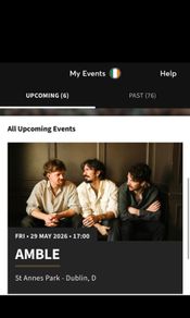 2 amble tickets may 29th Dublin