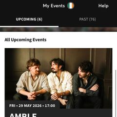 2 amble tickets may 29th Dublin