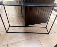 Metal Console Table Modern Industrial Style
