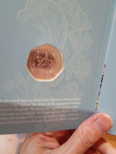 The Platinum Jubilee 50p 2022 Bunc pack