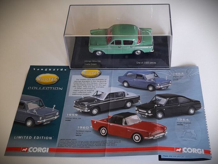 Diecast Model Hillman Minx Series IIIA Glade Green - Collectable Vanguards 1:43