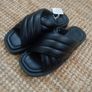 H&M Premium Black Leather Sandals UK 4 EU 37 Image 3