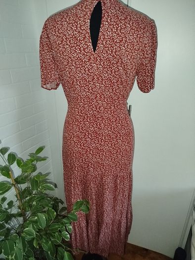 Summer floral viscose dress size 12-14
