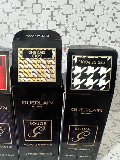 Guerlain Paris Lipsticks and The double Mirror Caps all brand new