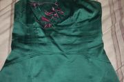 Green silk Karen Millen cami top