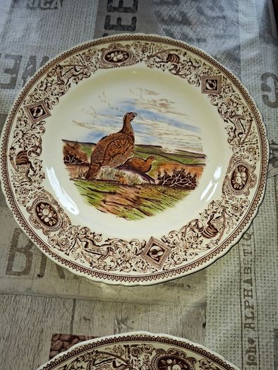 Beautiful 4 Old Masons Game Birds Plates, Enthusiasts and collectors Postage Available or Collection,