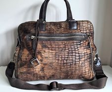 Vintage Orciani Duffel / Travel Bag / Medium Size Overnight Bag / Large Shoulder Purse.