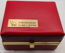 Vintage Glashutte - Special Edition - full set with: watch, original box, pin, and plague