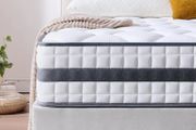 King Mattress, Hybrid Memory Foam and Spring, Zonal Support, Decompression, Medium Firm, Soft and Breathable Cloth, Mattress-in-Box, 150x200x22cm