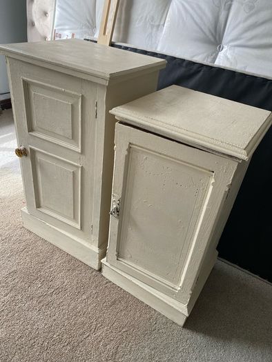 Bedside Lockers Solid Mahogany Antiques