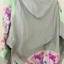 Helen Steele grey and floral Jacket with hood that folds into the collar Image 5