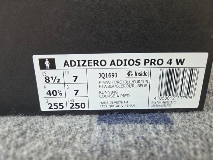 Adidas Adizero Adios Pro 4 W - UK 7
