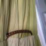 BASTYAN Ocre tones 100% Silk Layered Midi with Bronze tone Necklace and Tan studded belt - Sz 14UK - Rrp 575 (New) Image 4