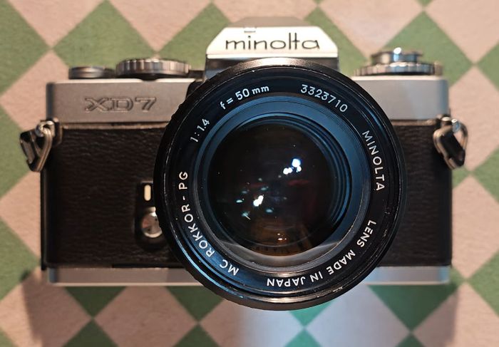 Minolta XD7 (1978) + MC Rokkor 50mm f/1.4 - Serviced & Ready to Use Film Camera