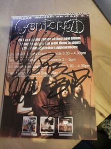 GOD FORBID- Fully autographed promo card