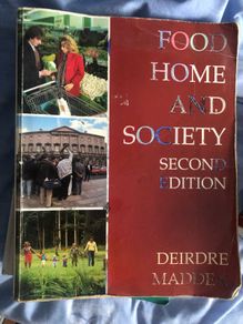 Food home and society by Deirdre madden