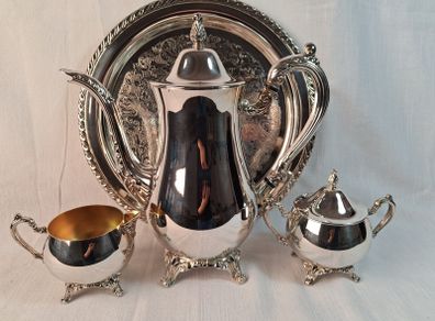 Vintage Silver-Plated Oneida Coffee/Tea service set