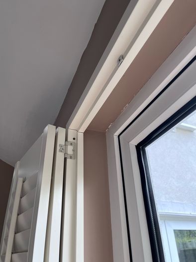 Custom White Interior Shutters