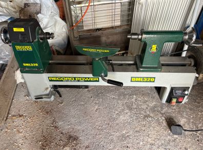 Record Power DML320 Woodturning Lathe (Variable Speed) - Needs PCB