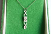 Vintage Sterling Silver 925 Welsh Daffodil Love Spoon Necklace, Heart Love Spoon Pendant
