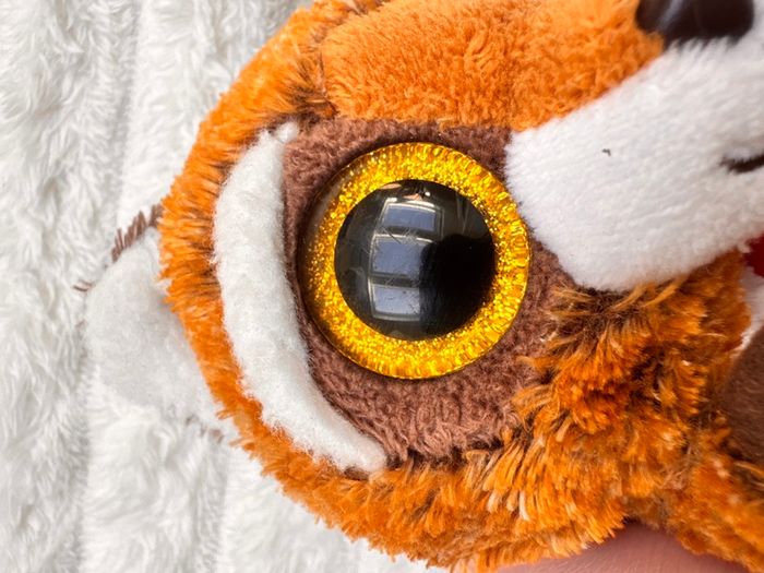 Ty Beanie Boos Rusty the Raccoon TySilk Beanie Soft Plush approx. 15 cm. Used Please see photos