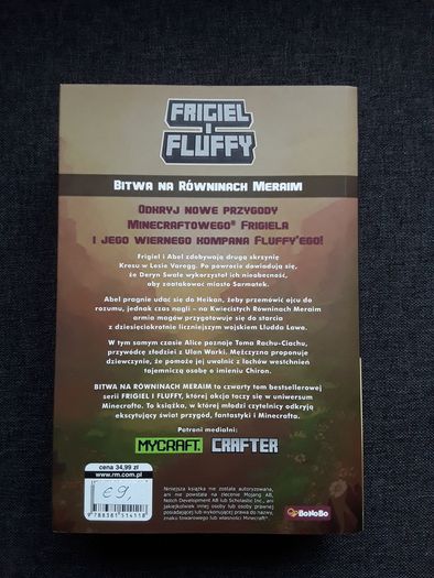 Kids books ksiazki Minecraft Frigiel i Fluffy nowe