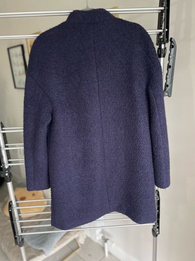 Dunnes Stores Wool Coat Size 10 Navy