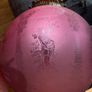 Victorian Manskenslampa Moonlight Etched Cranberry Hanging Ceiling Light Shade Image 8