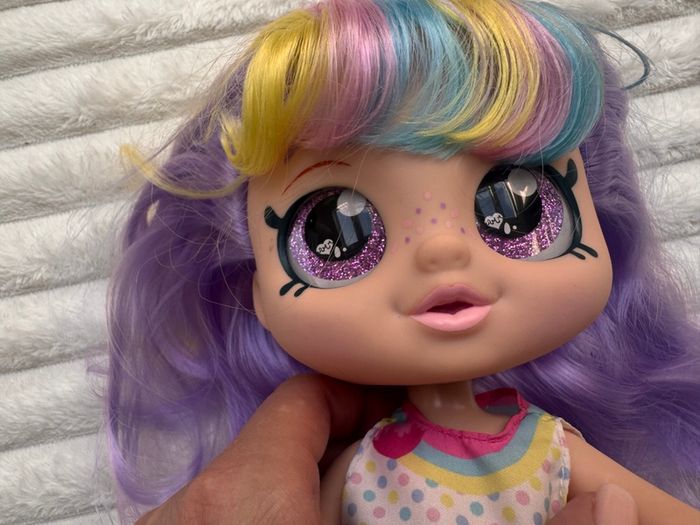 Kindi Kids Snack Time Friends Rainbow Kate Doll approx. 25 cm. Used Please see photos