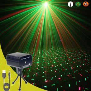 Mini 2in1 R&G Laser Full Star Patterns Projector DJ Dance Disco Bar Magic Ball LED Party Xmas Stage Effect Light Show Y10