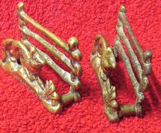 Vintage  Brass Letter Rack  x 2