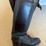 Leather Polo Boots Front Closing Size 40.5 Image 2