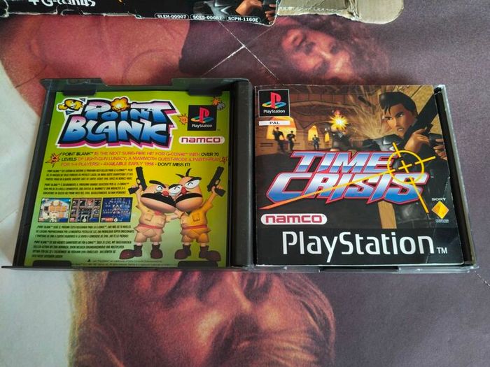 vintage Time Crisis + G-Con 45 Light Gun Big Box Bundle for the original PlayStation (PS1)