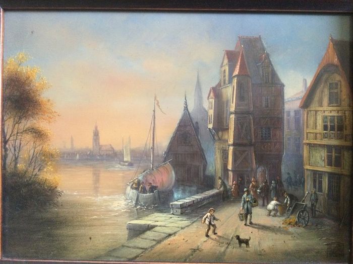 Art - Vintage Oil on Board.