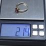 Vintage 9ct Gold Red Stone Ring Fully Hallmarked Birmingham Size 53.5 Image 8