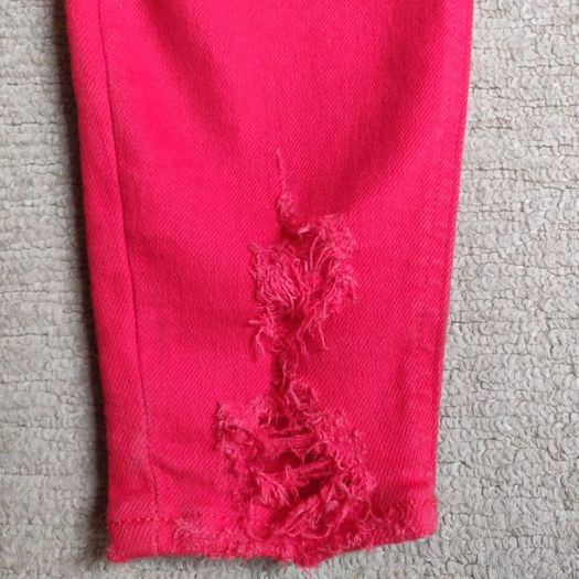 Red high waisted jeans, like new NEW LOOK, Size 10