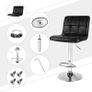 _Adjustable Bar Stool - Adjustable Height - Swivel Seat - Choice of Colors, Color: Black, Size: 2pc-Set Image 4