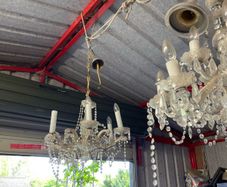 Glass chandeliers