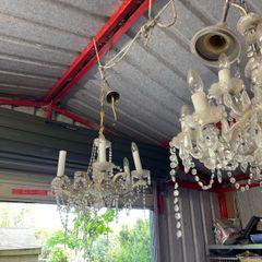 Glass chandeliers